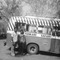 Stella in front of safari bus Easter 1977