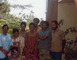 Stella, on back - A gathering of W. Indians in Sokoto, Nigeria at Stellas house. L to R. Stella, Vivia, Alex Carbon, Stella, Veville, Clyde, and Errol Carbon