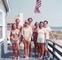 from left - Judy and Jack Plask Joannes brother and sister, bill and elaine, Joanne Jennings, Sharon and Steve Kubick - Bills frat brother and wife - and our neighbors from Priceton area, summer 1970, 61st street deck