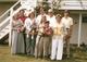 elaine holding ray, bill, linda holding laura, david kruse, robin, mark holding marfie the cat, grandpa van, grandma jean, wayne 1975